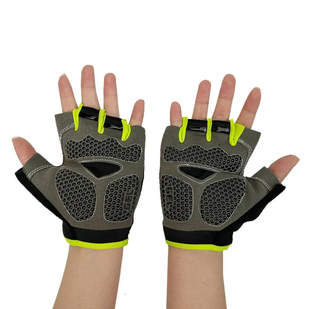Black & Green Cycling Gloves - Image 6