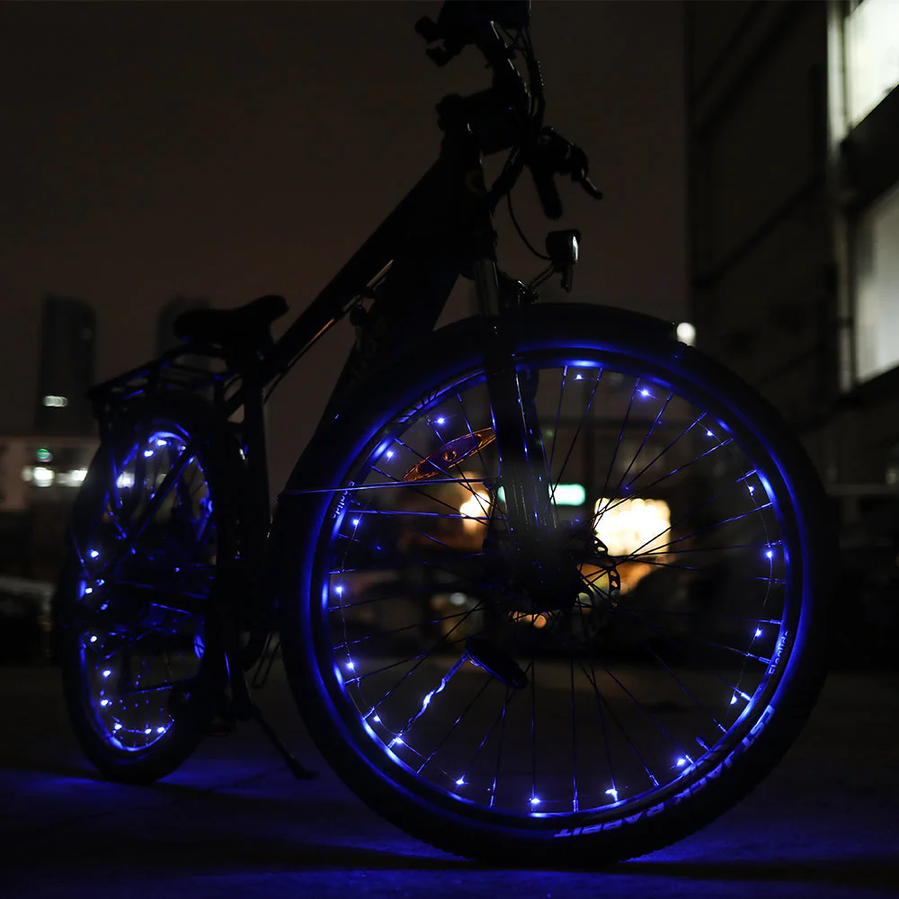 Blue Bike Wheel Lights (2pcs, No Battery) - Image 9